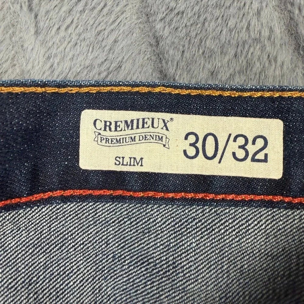 Cremieux Premium Denim Mens Slim Fit Jeans Dark Wash Blue 30x32 YT51Z207